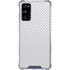 White Carbon Fiber Specialty Texture Material Galaxy S20 FE Clear Case